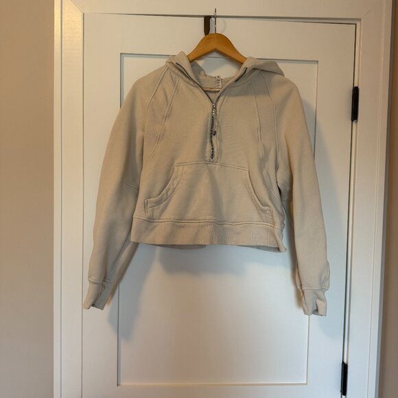 Lululemon Scuba Oversized Half-Zip Hoodie | Bone | XS/S - Picture 2 of 4